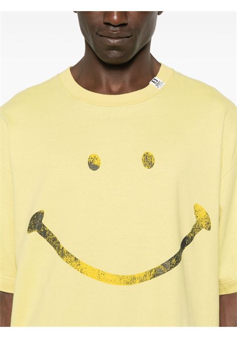 smily face printed tee man yellow MAISON MIHARA YASUHIRO | J14TS782YELLOW